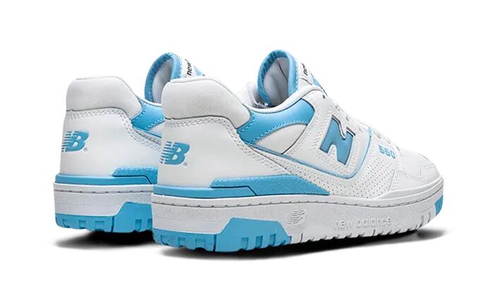 New Balance 550 UNC White Dusk Blue Damen 3/4