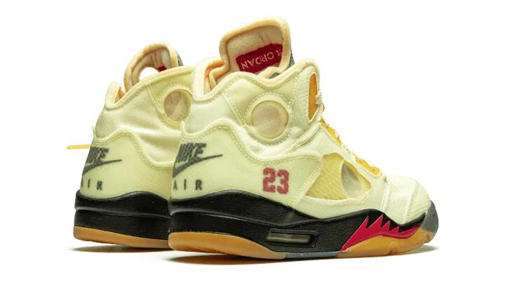 Air Jordan 5 Retro Off-White Sail - Taille : 42.5 EU 3/4