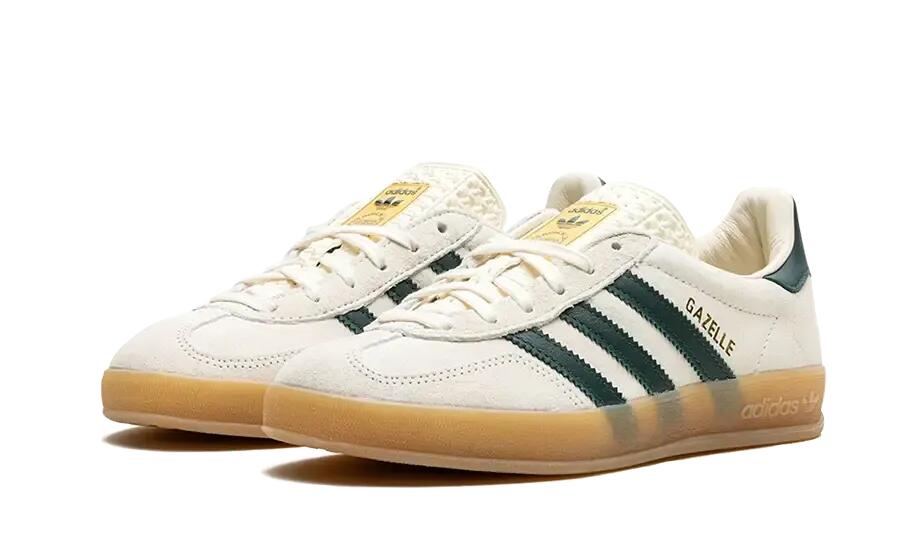 Gazelle Indoor Cream White Collegiate Green Gum - Taille : 37 1/3 EU 2/4