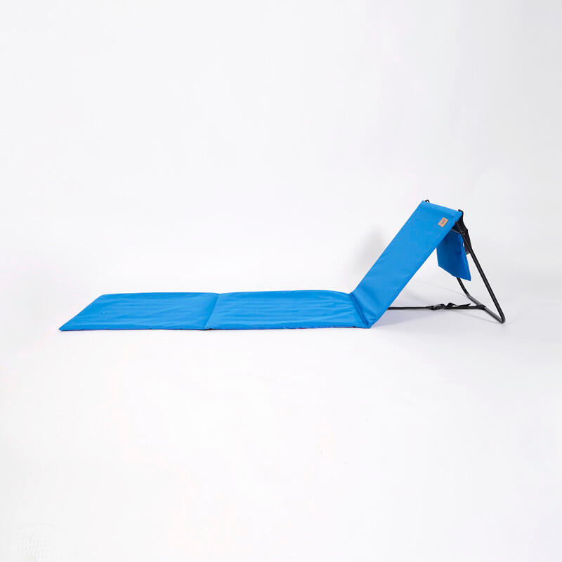 DEVESSPORT Chaise Longue de Plage Pliable avec Dossier Renforce 2/6