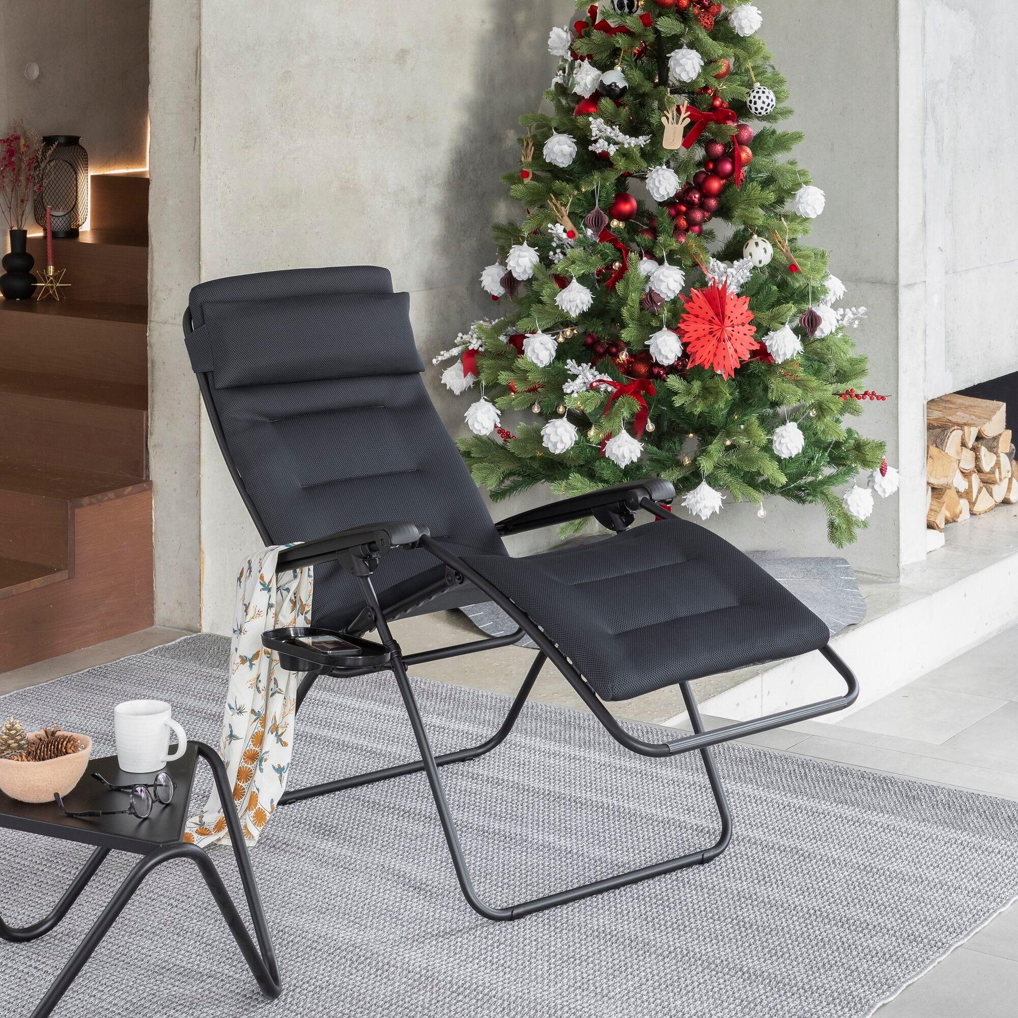 Fauteuil Relax matelassé Zéro Gravité - RSX CLIP - Noir - Lafuma Mobilier 6/7
