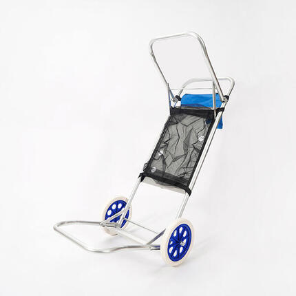 DEVESSPORT Chariot de Plage Multifonction Convertible en Table Pliante
