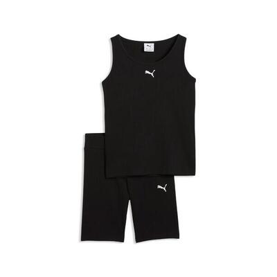 Completo con pantaloni corti e canotta ragazza Puma ESS Elevated