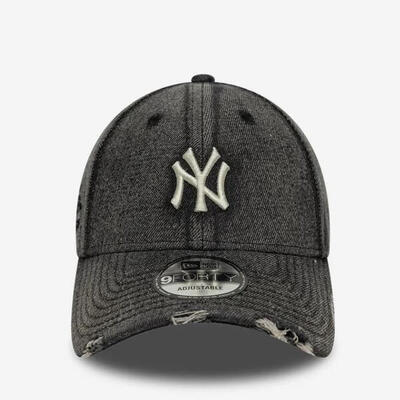 New era pet 940 acid wash denim zwart