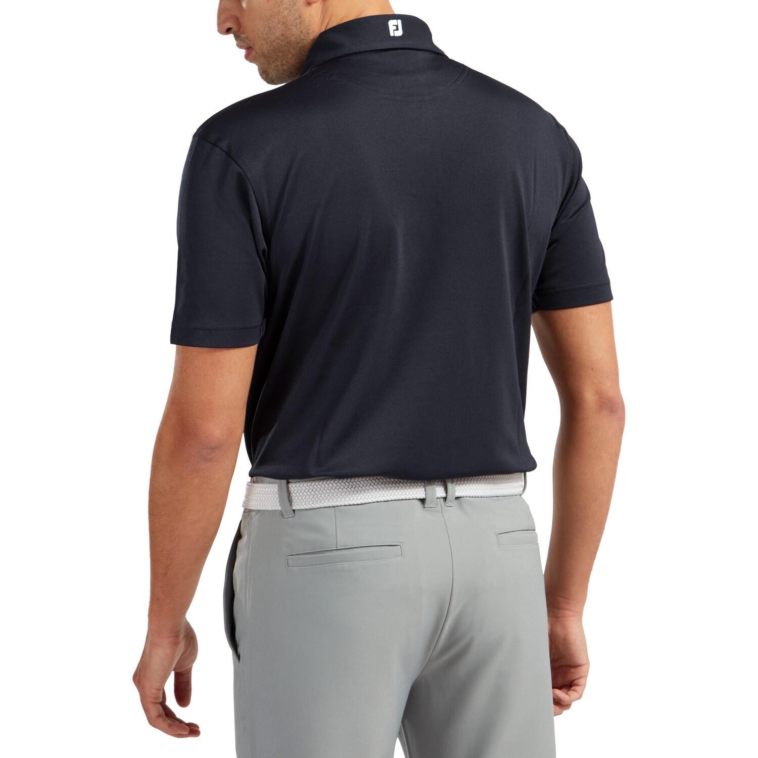 FOOTJOY Polo De Golf  Stretch Pique  Shirt Navy Bleu 2/5