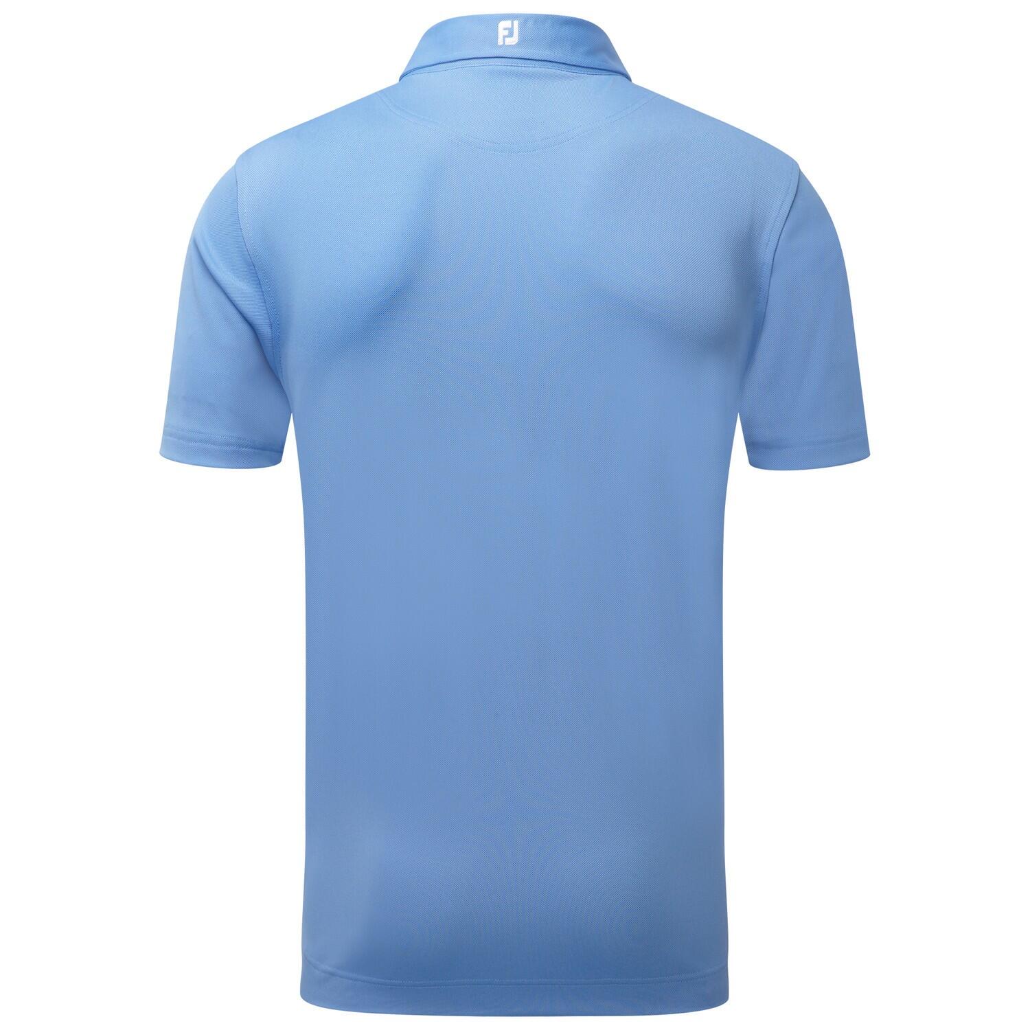 Polo Golf Footjoy Stretch Pique Solid Hombre Azul 5/5