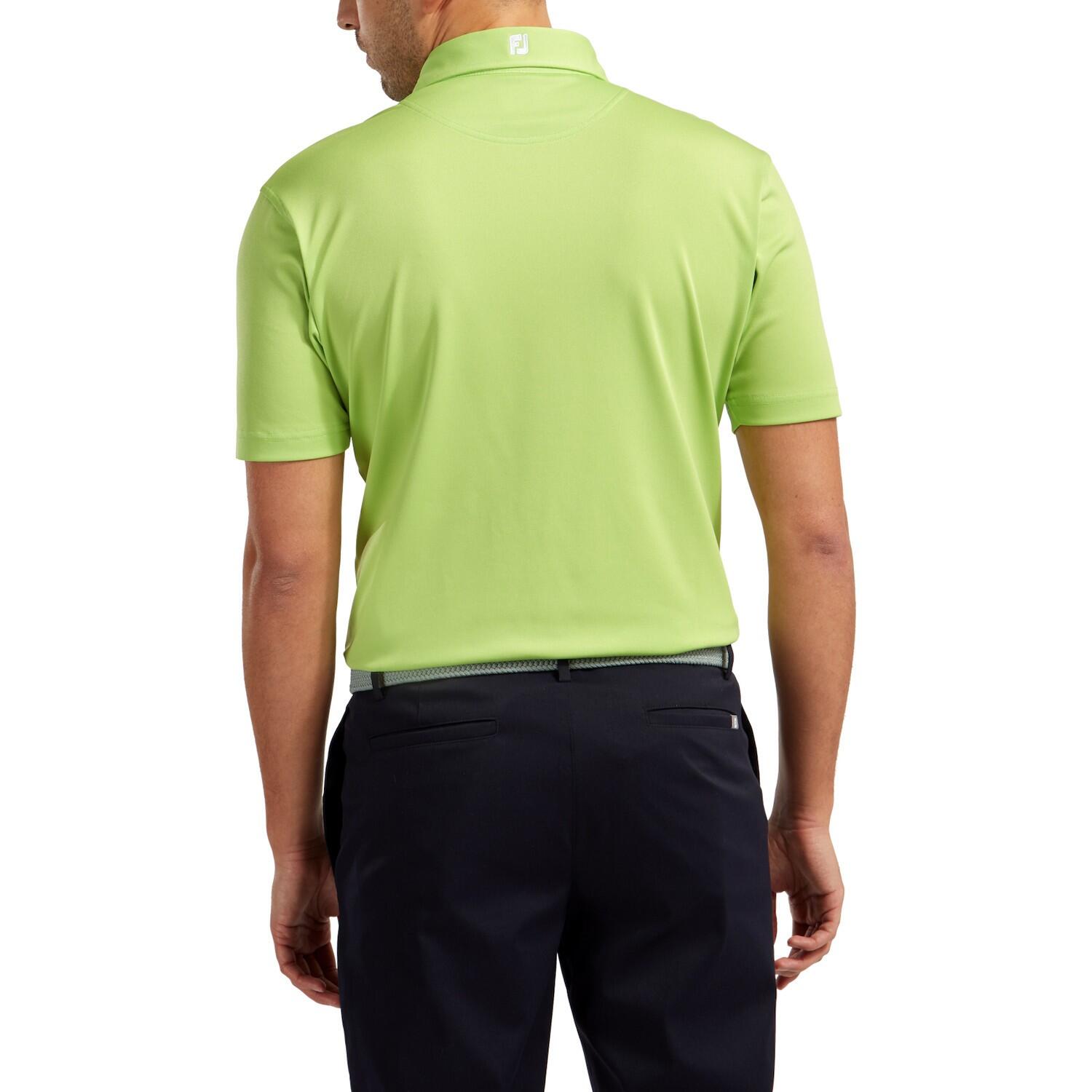 Polo Golf Footjoy Stretch Pique Solid Hombre Lima 2/4