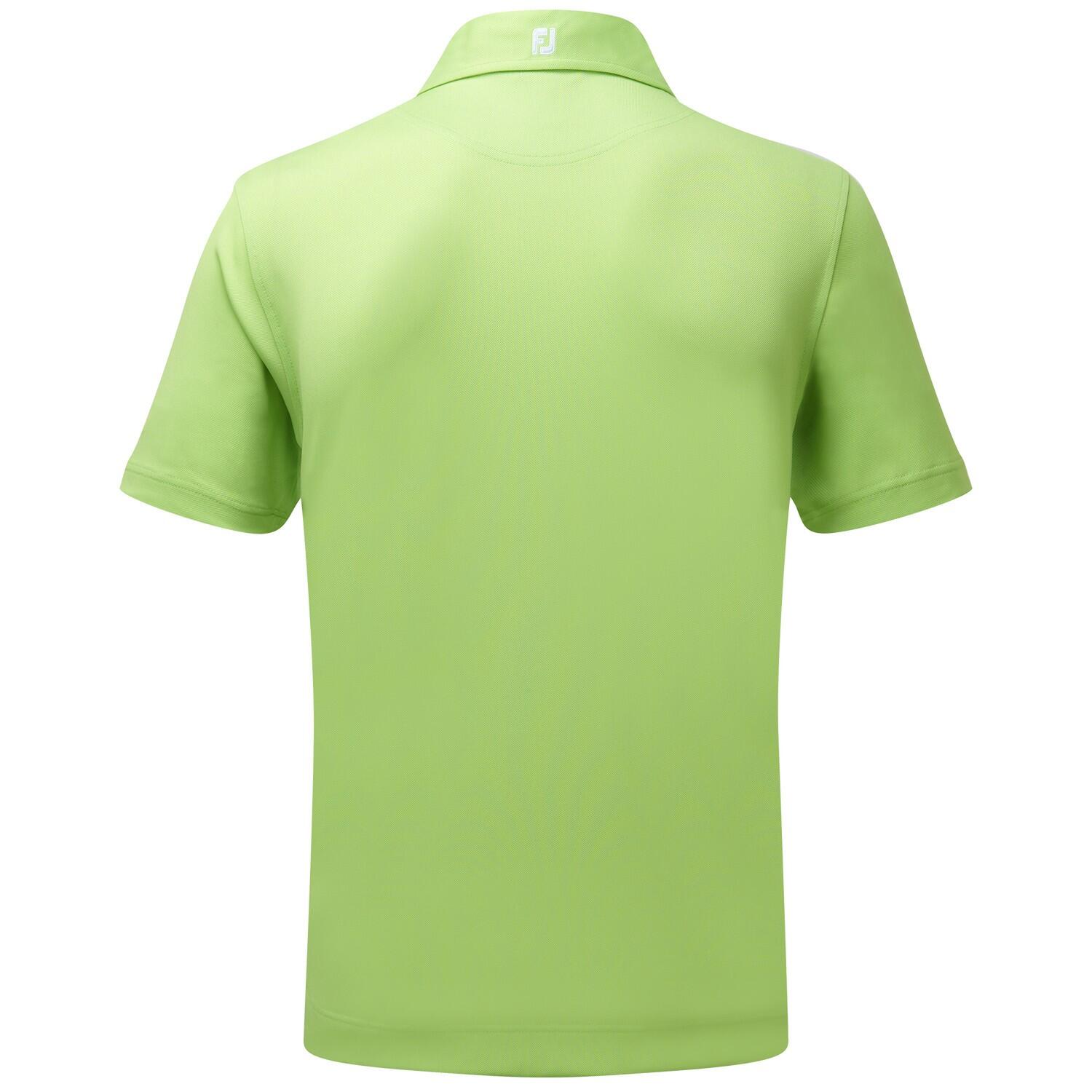 Polo Golf Footjoy Stretch Pique Solid Hombre Lima 4/4