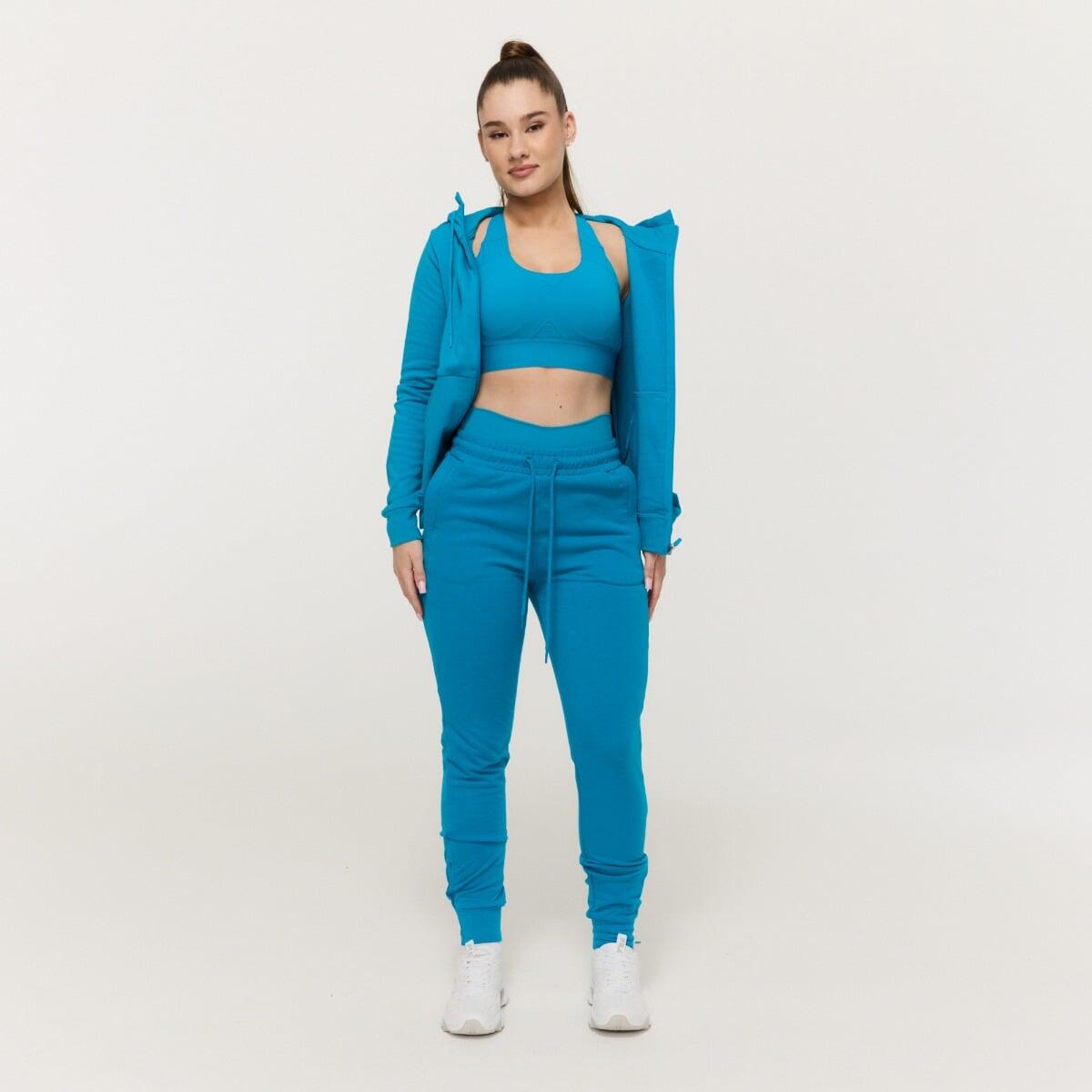 Felpa donna con cappuccio blu Limitless 6/7
