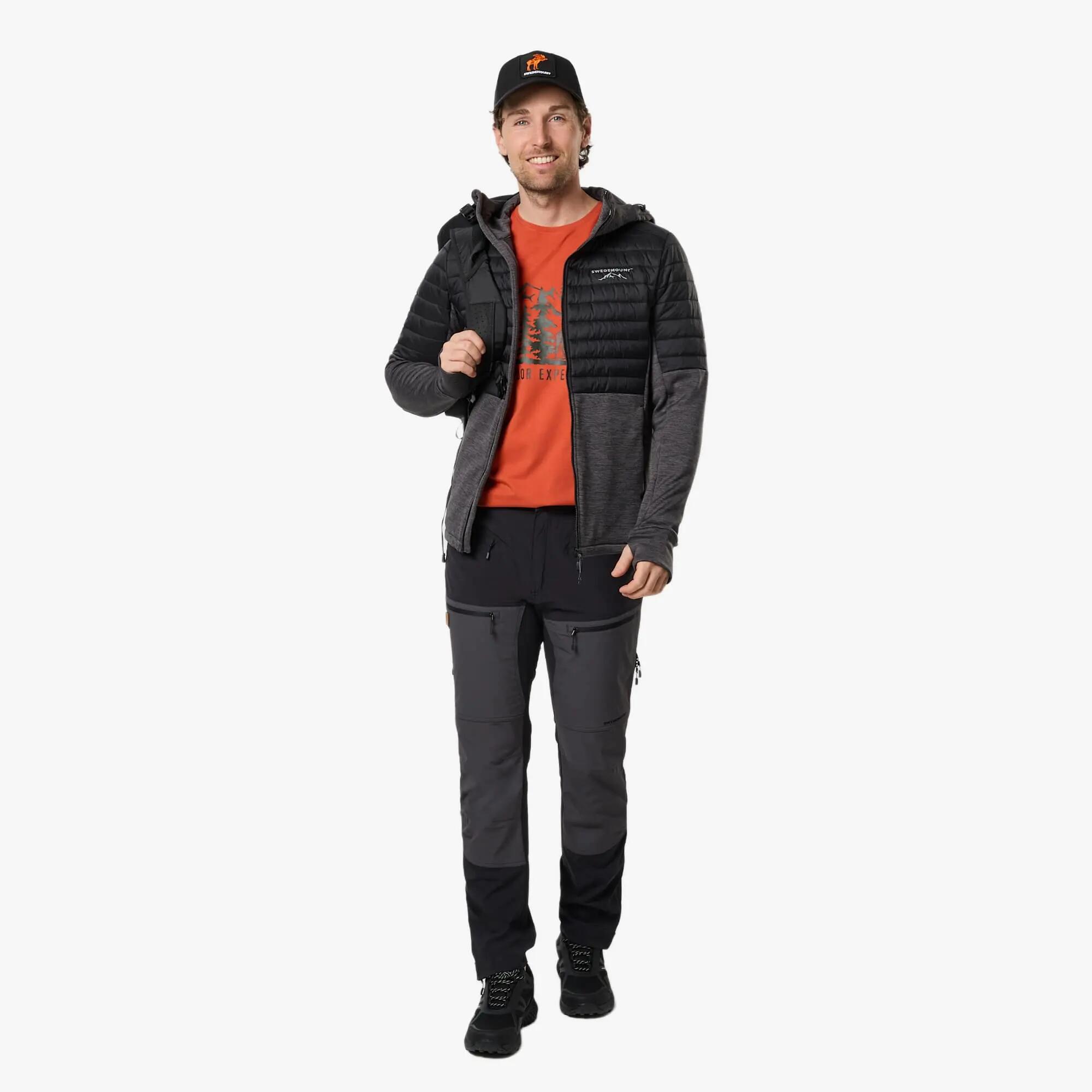 Herren Wandern Outdoorjacke wasserabweisend Lofoten Hybrid II 3/7