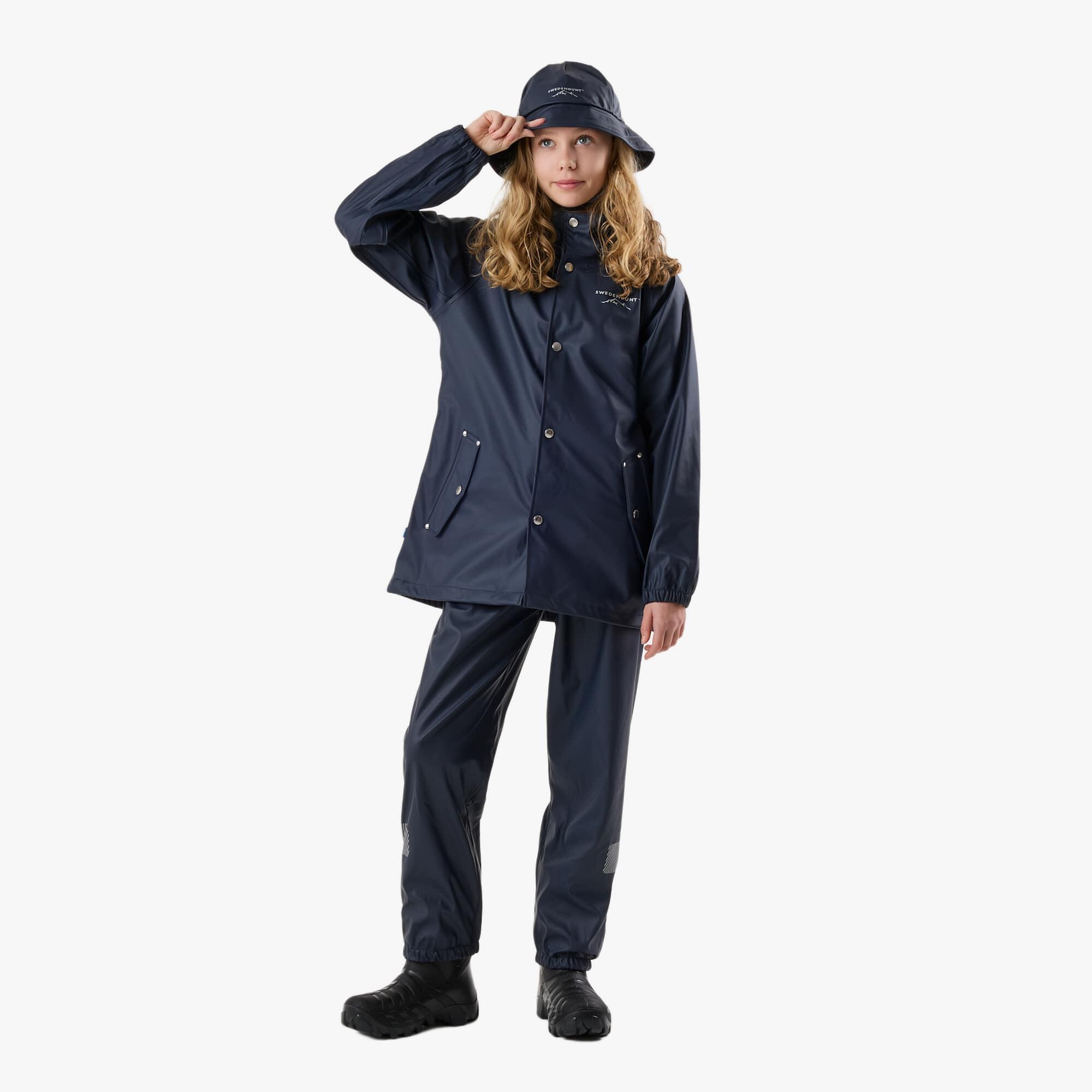 Giacca antipioggia da escursionismo junior Väderöarna Coat 3/8