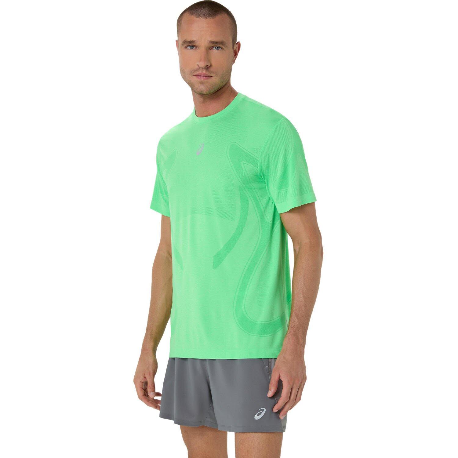 T Shirts Hemden Herren - ASICS Road Seamless SS Top - VitalGreen/ Iluminate 5/5