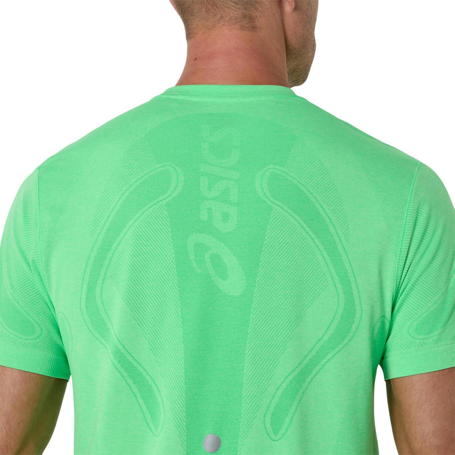 T Shirts Hemden Herren - ASICS Road Seamless SS Top - VitalGreen/ Iluminate 4/5