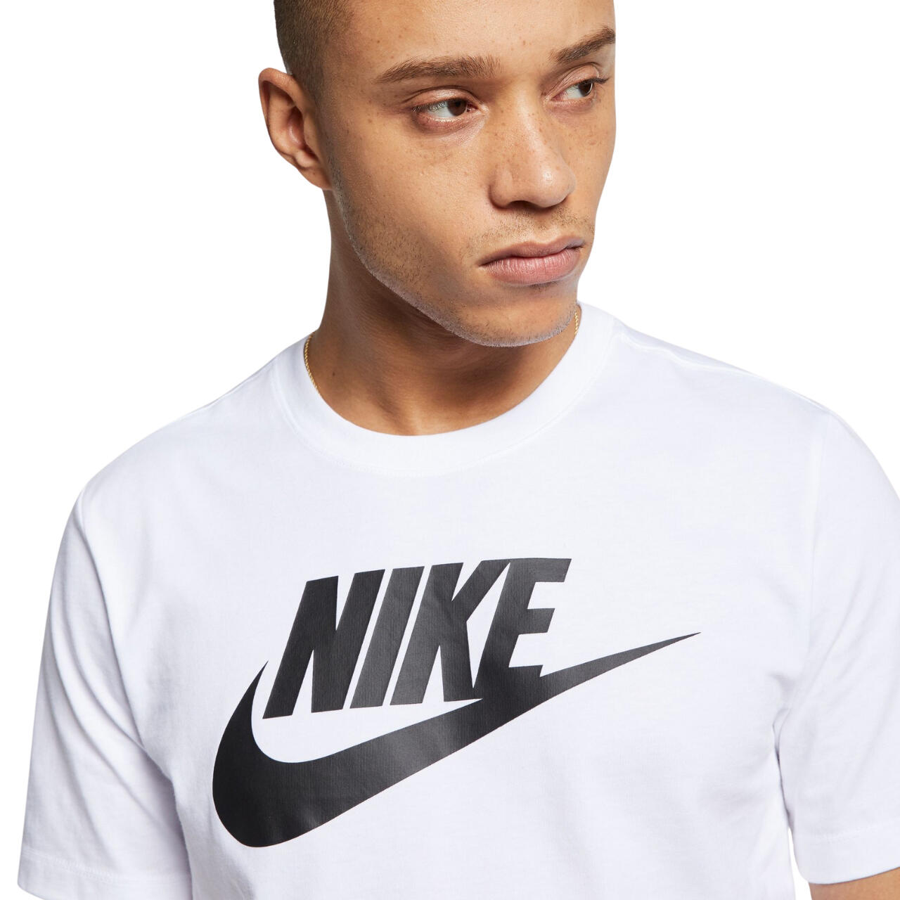 Camiseta de manga corta para Hombre Nike Icon futura  Blanco 5/7