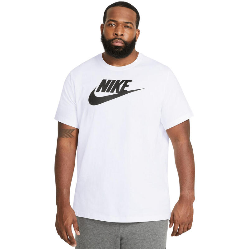 Nike SportSwear, T-Shirt Uomo Con Logo Stampato - Bianco, Nero