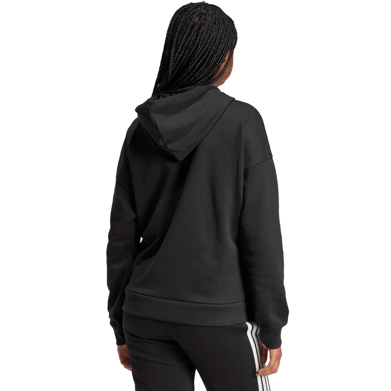 Bluza damska adidas Essentials Linear French Terry Hoodie - czarna 3/6