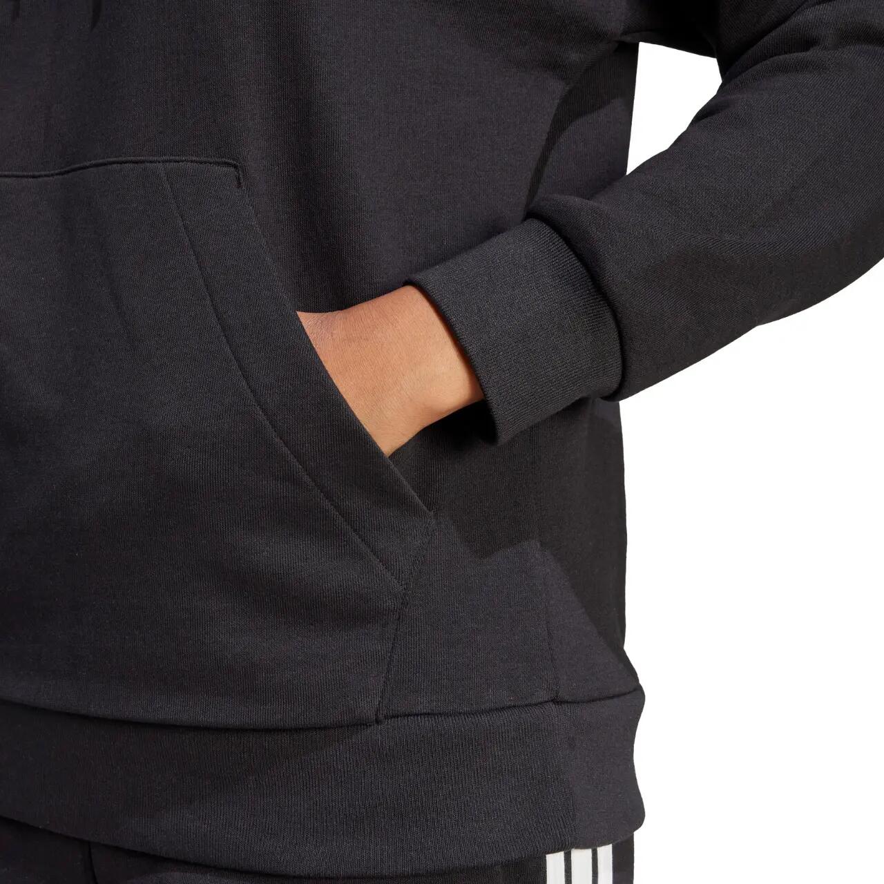 Bluza damska adidas Essentials Linear French Terry Hoodie - czarna 6/6