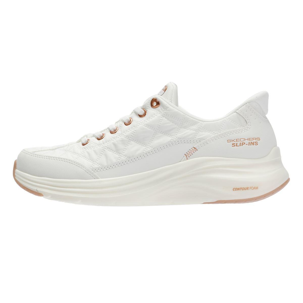 Baskets FEMME Skechers Sli-ins Contour Foam Cozy Fit Golden Hou BLANC 6/6