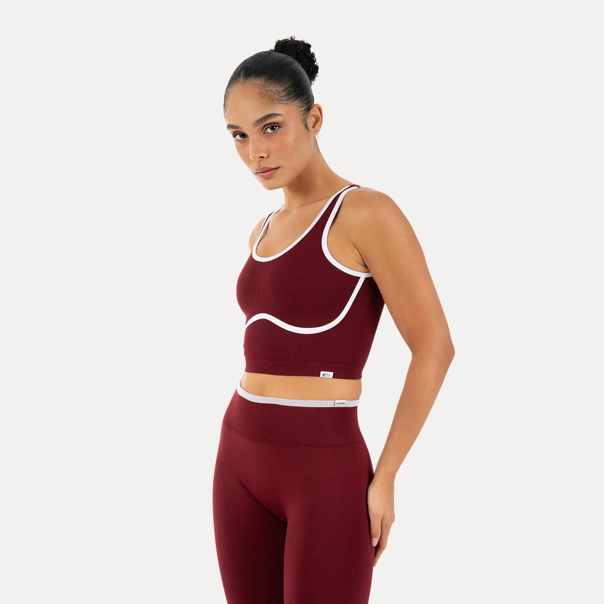 Damen Sport BH Calen Bordeaux 2/6