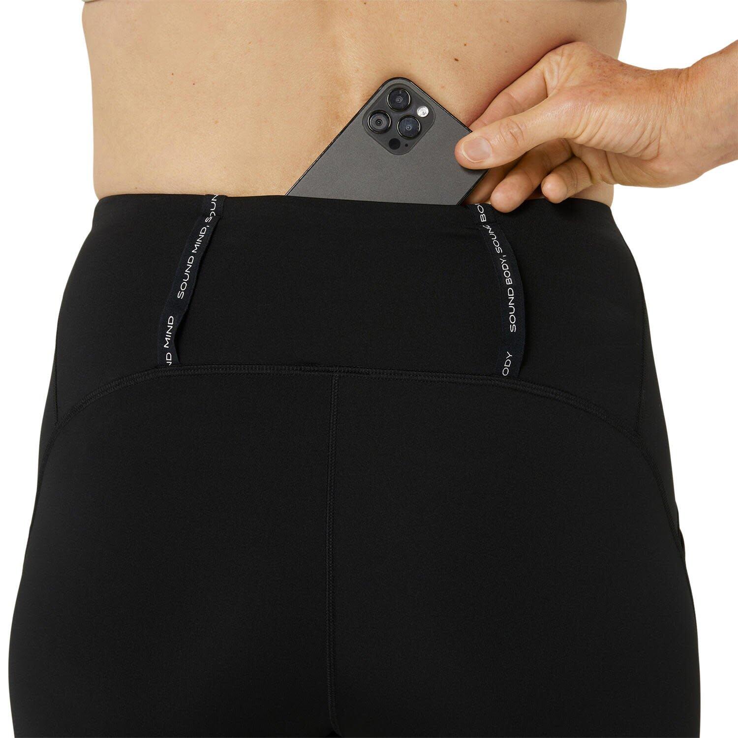 Collants pour femmes Asics Road taille haute capri Noir 3/7