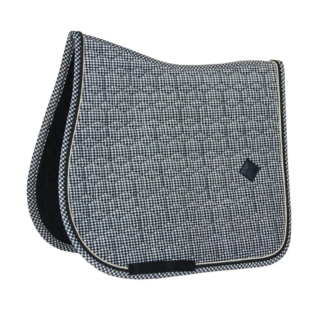 Saddle Pad Pied-de-Poule jumping black