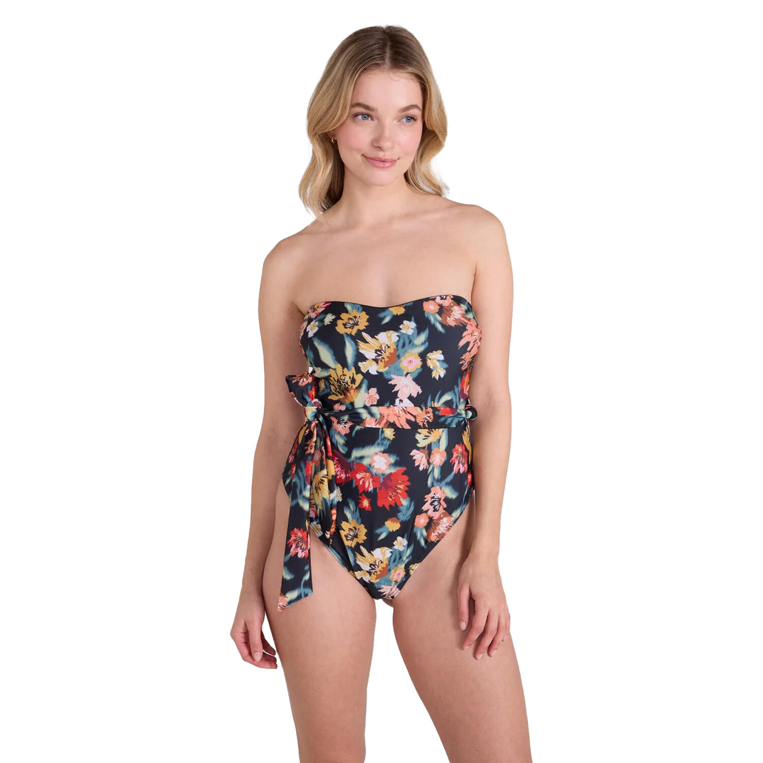 Animal Womens/Ladies Belted Bandeau One Piece Swimsuit