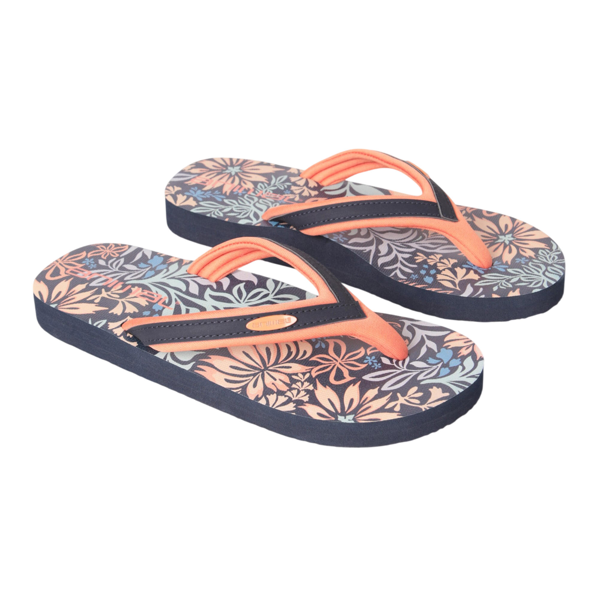 Animal Childrens/Kids Swish Floral Flip Flops