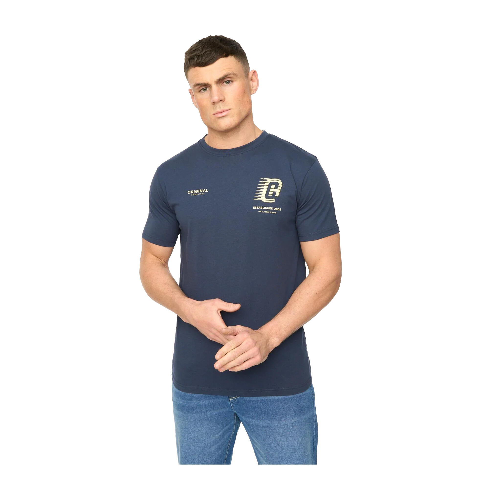 Crosshatch Mens Morville Cotton T-Shirt