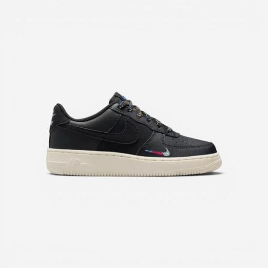 Nike Air Force 1 Lv8 (GS) "Black Saturn Gold