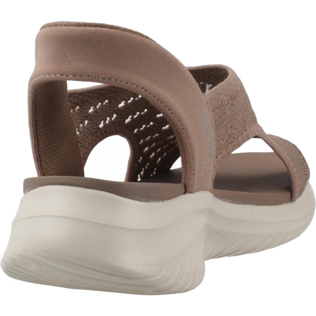 Sandales Plates Femme Skechers  Marron 3/5