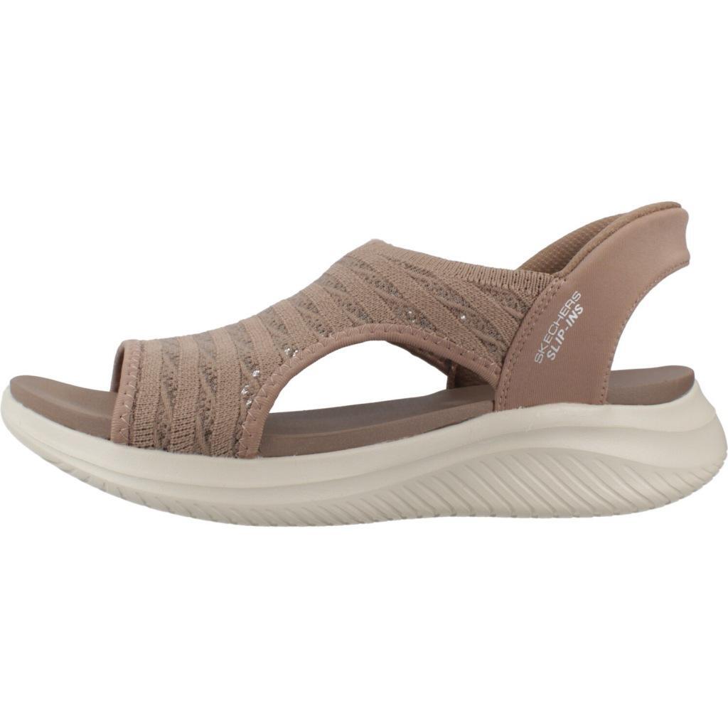 Sandales Plates Femme Skechers  Marron 2/5