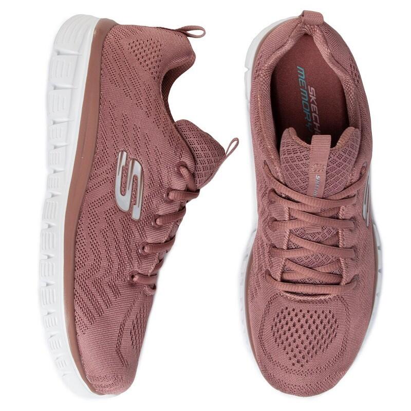 Sneaker Damen Skechers Graceful - Get Conned Rosa 5/5