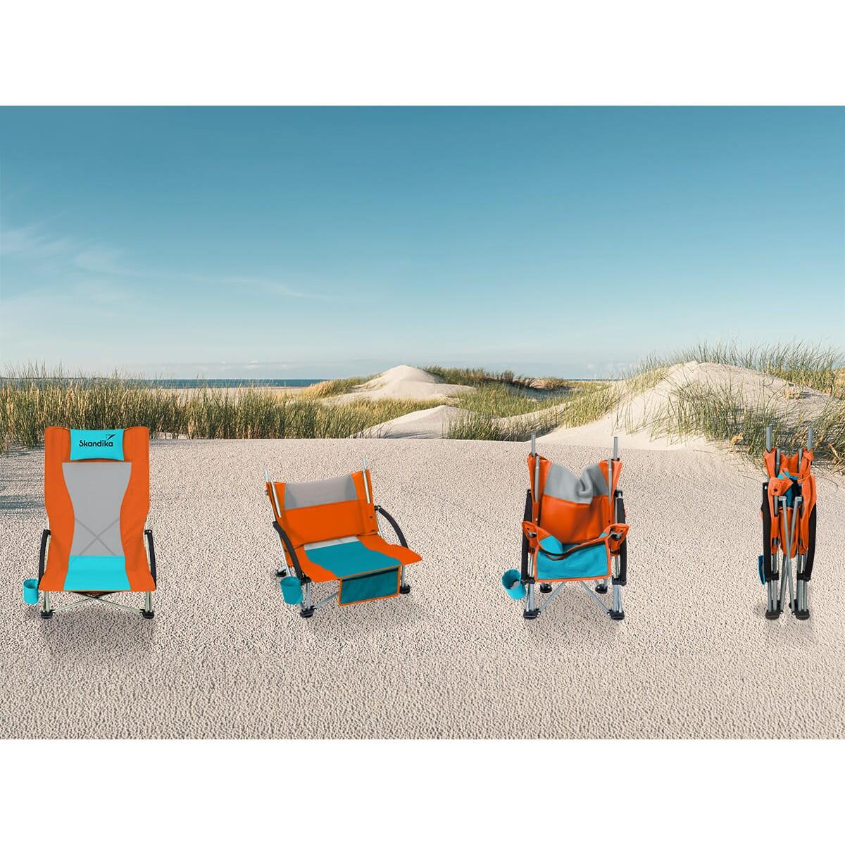 Sedia da campeggio - Beach - comoda - con rete traspirante 6/7
