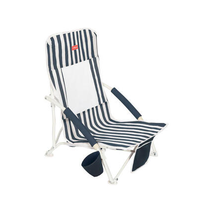 Flamingueo chaise de plage légère rembourrée acier polyester beige