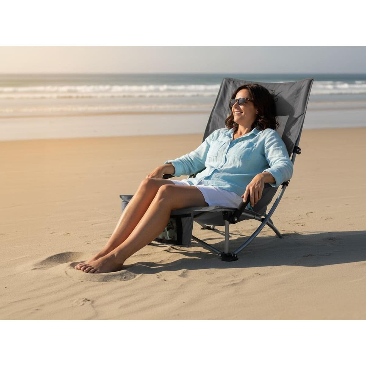 Sedia da campeggio - Beach - comoda - con rete traspirante 2/7