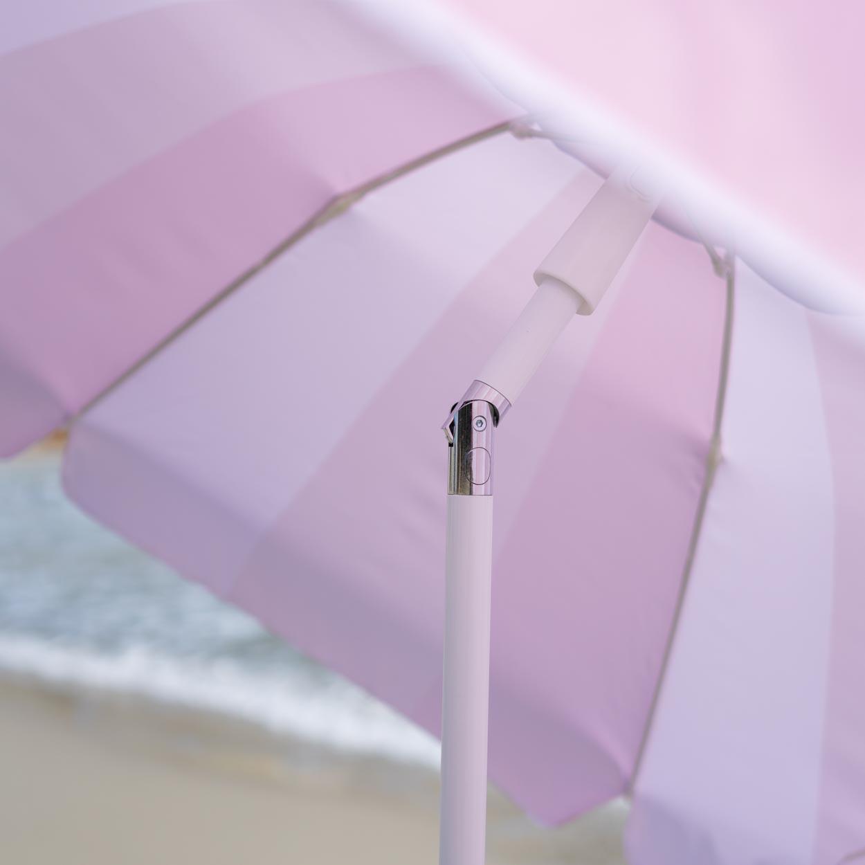 Flamingueo sombrilla playa inclinable upf50+ poliéster rosa 3/7