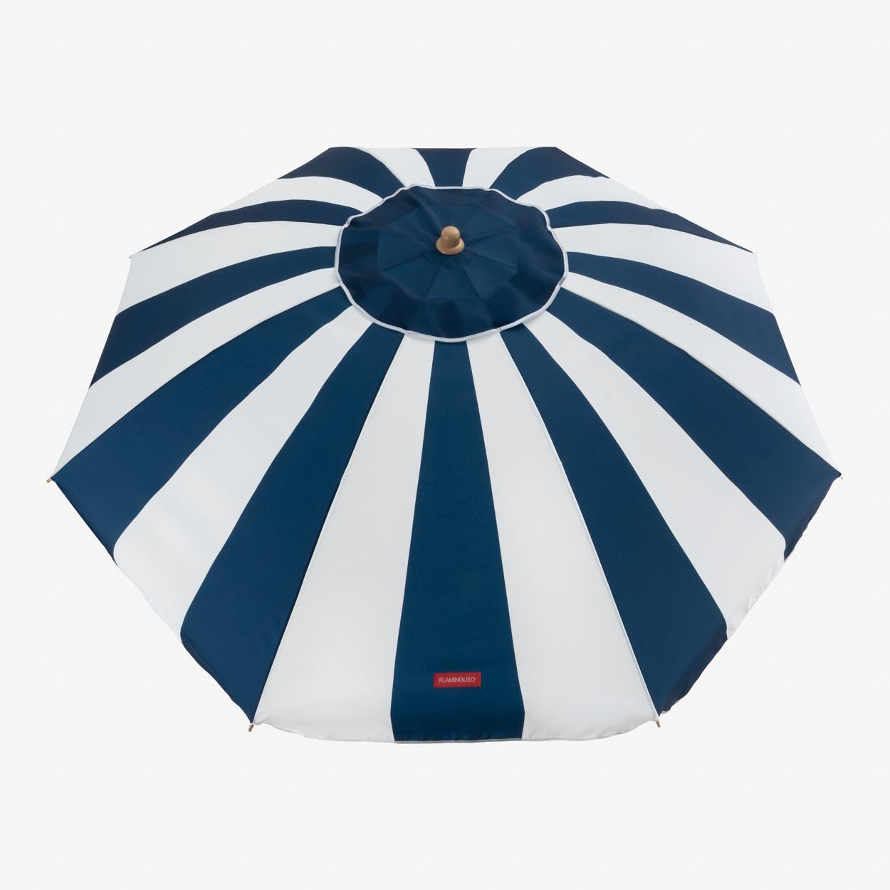 Flamingueo parasol plage inclinable upf50+ polyester bleu 6/7