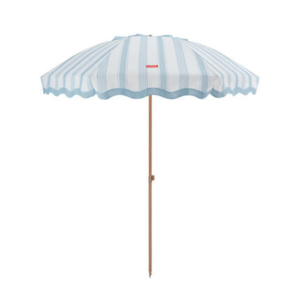 Flamingueo parasol plage inclinable upf50+ polyester bleu