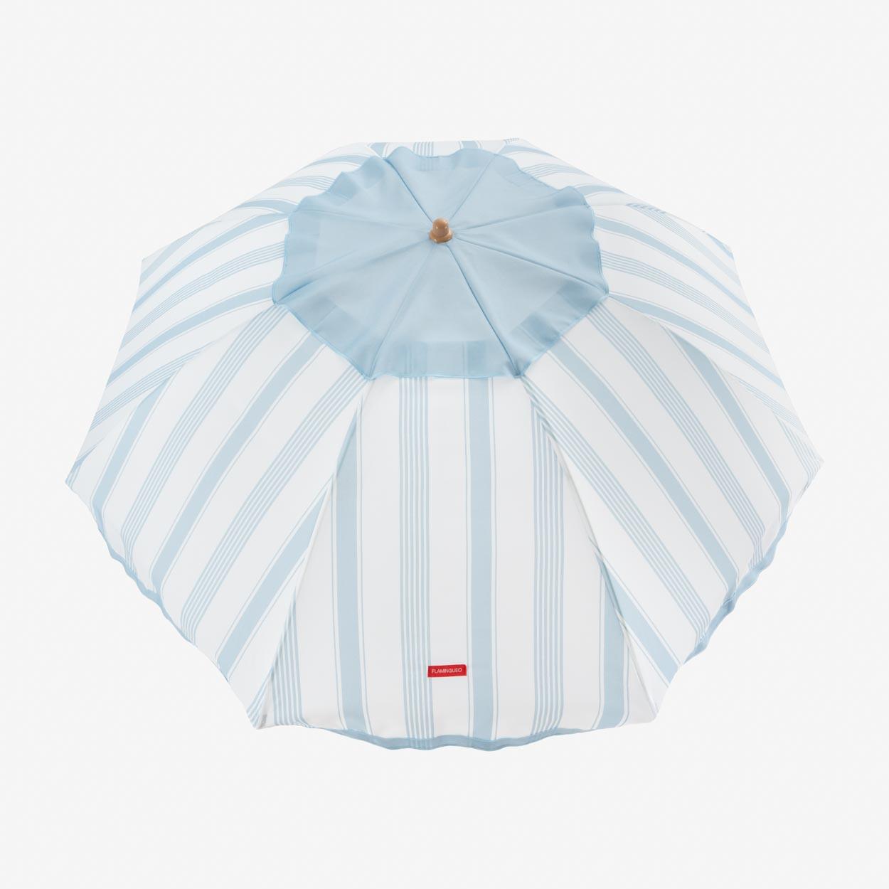 Flamingueo parasol plage inclinable upf50+ polyester bleu 6/7