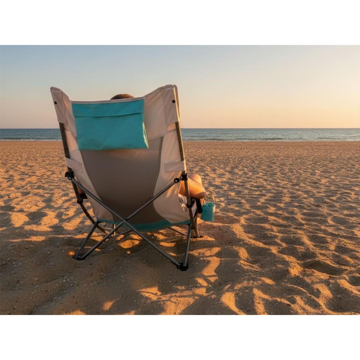 Chaise de Camping Beach - Pliable - Max. 136 kg - Sac de Transport 3/7