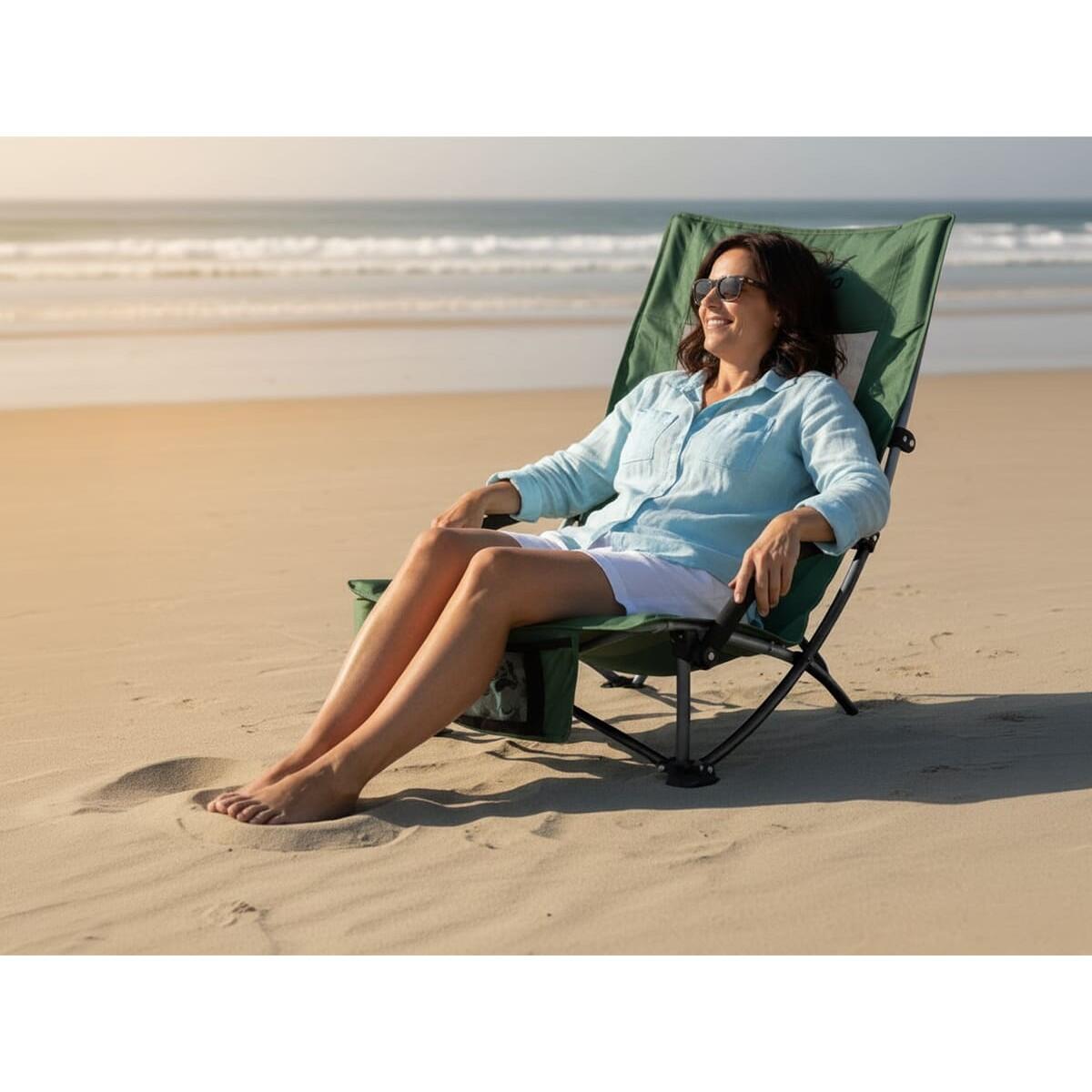 Campingstoel Beach Klapstoel - Camping - Lichtgewicht - Opvouwbar - Max. 136 kg 2/7