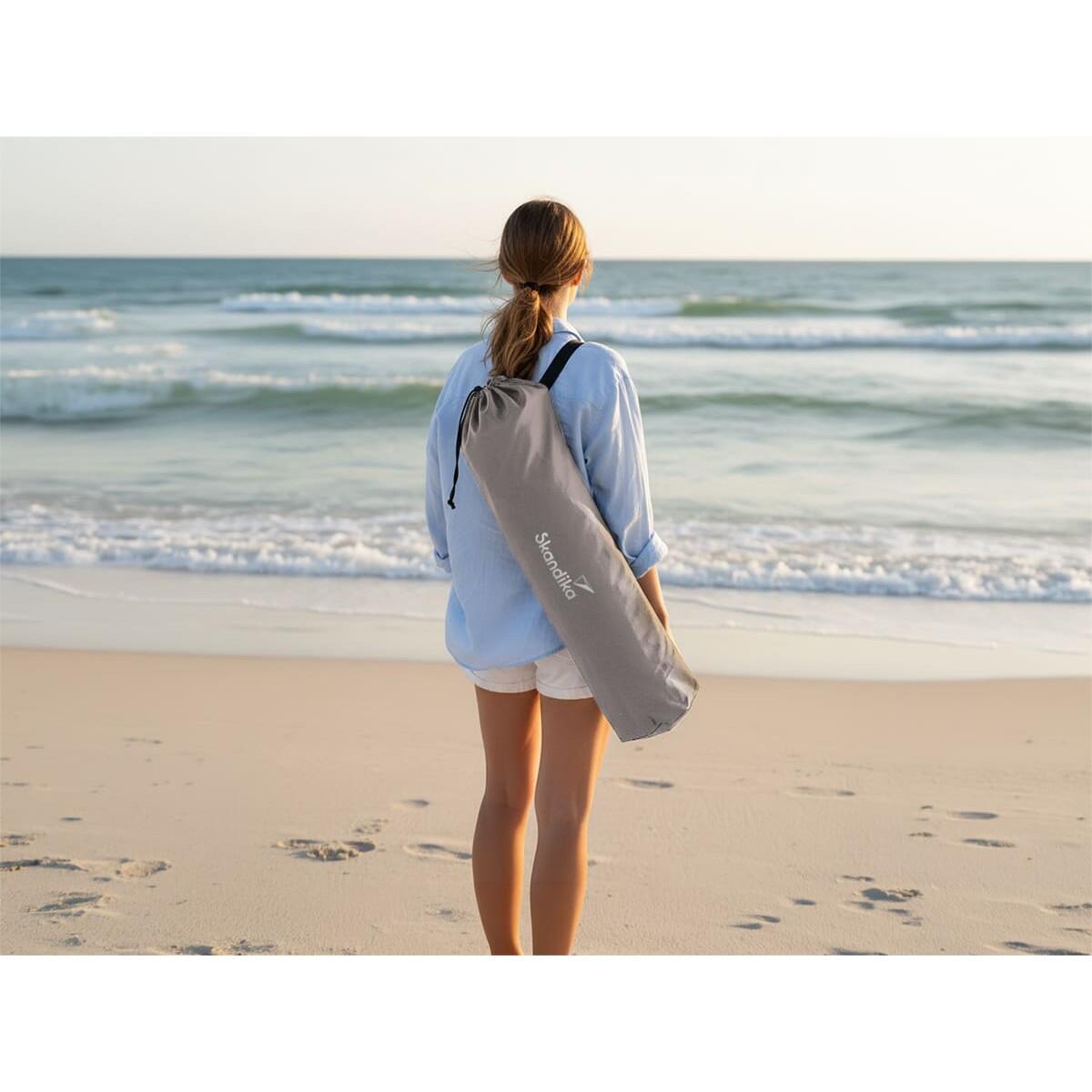Chaise de Camping Beach - Pliable - Max. 136 kg - Sac de Transport 7/7