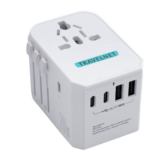 Adattatore universale da viaggio Travelnet70W – 3x USB-C & 2x USB-A