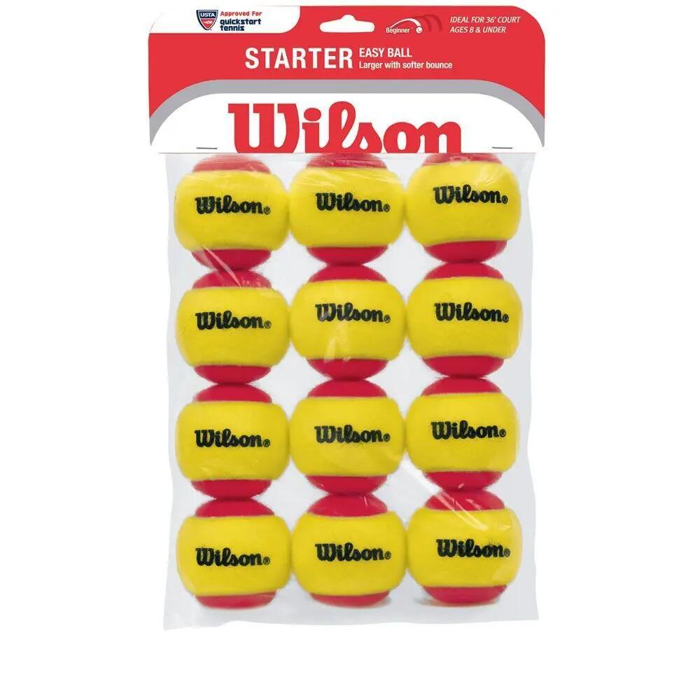 Wilson WRT137100 Starter Easy ITF Onaylı 12 li Tenis Antrenman Topu Kırmızı 1/1
