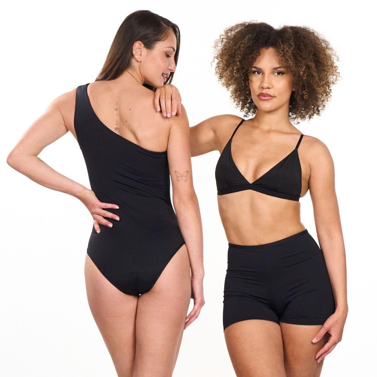 Costume da bagno mestruale intero Signature nero | Donna e adolescente 4/5