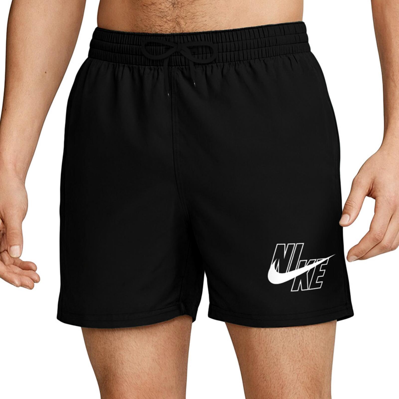 Costume da bagno uomo nike lap - nero 2/6