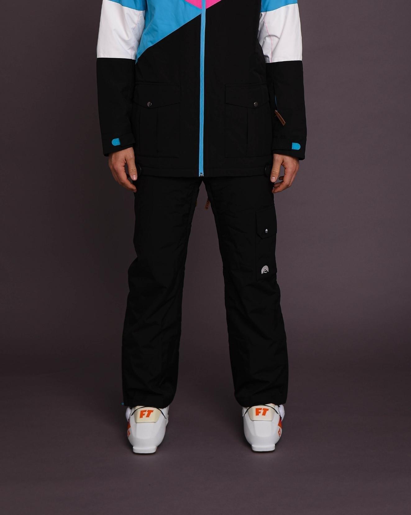 Herren Ski & Snowboard Hose Wasserdicht Fresh Pow Schwarz 3/7