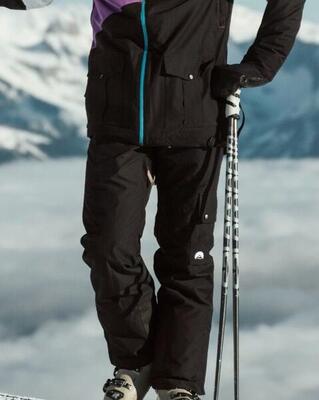 Heren ski & snowboard broek waterdicht fresh pow zwart
