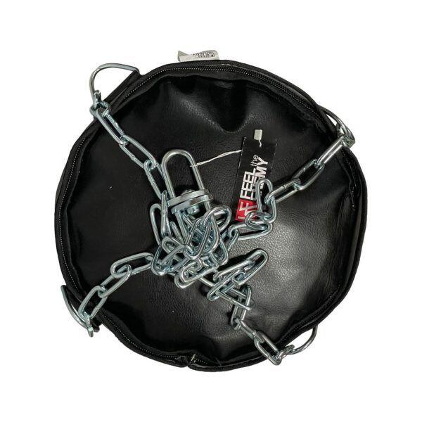 Saco de boxeo profesional sin relleno FEEL the ENEMY 120x35 cm negro 2/2