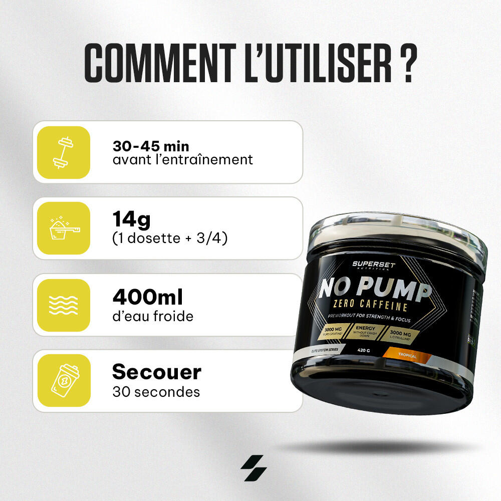 Pre-entrenamiento - No Pump Zero Caffeine (420g) - Tropical 2/5